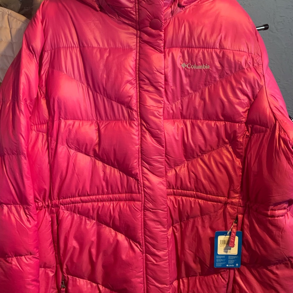 Columbia peak to park II Women's Insulated Hooded Jacket - Pink 3X  NWT